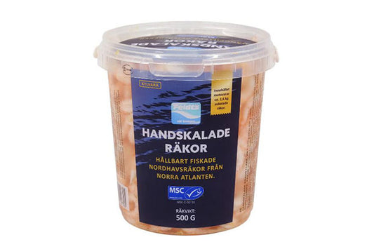 Handskalade räkor i lake, MSC, Feldts 500 gr