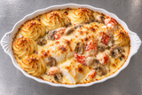 Bergtunga Walewska med hummer och pommes duchesse