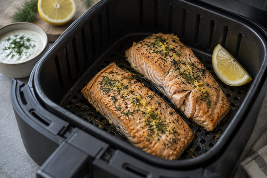 Fryst lax i airfryer – saftig lax direkt från frysen