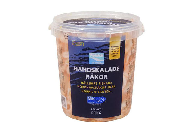 Handskalade räkor i lake, MSC, Feldts 500 gr