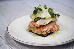 Hot smoked salmon fillet, lemon pepper, whole side